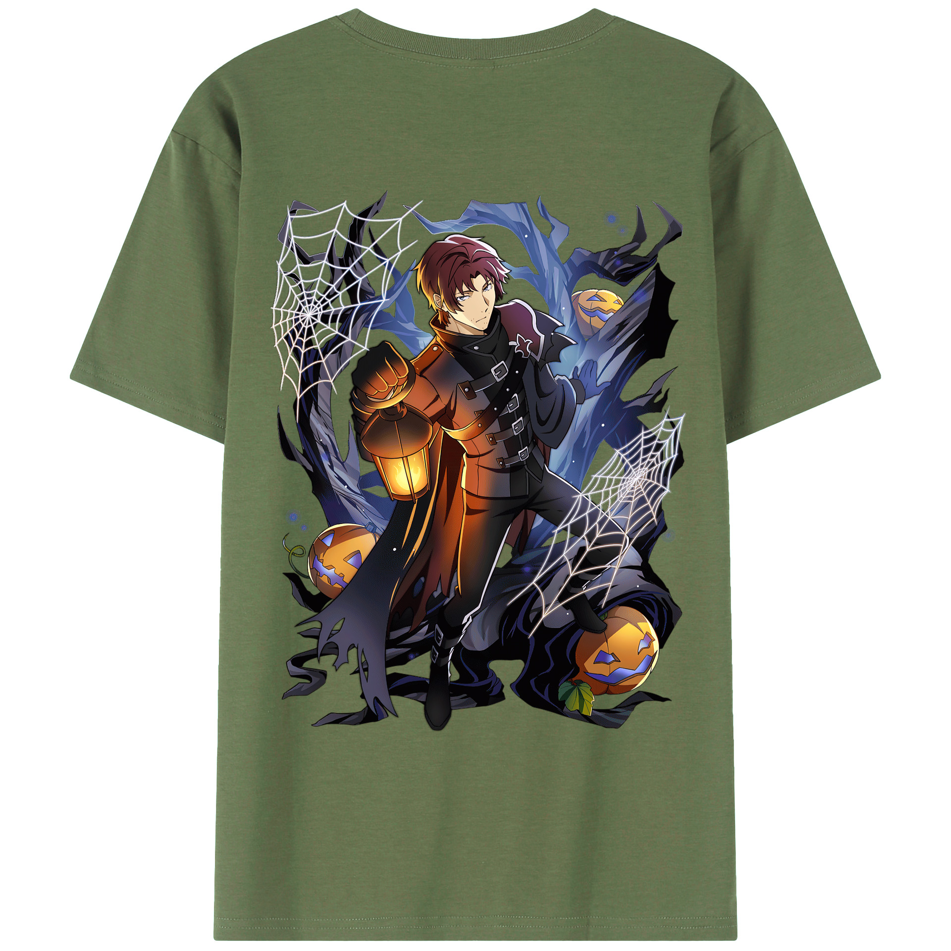 （画像用） 文豪ストレイドッグス Bungo Stray Dogs 綿100％ メンズ半袖Tシャツ（バックプリント） 通気性